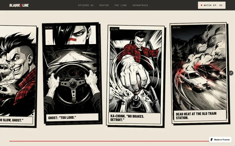 BLAQUE LINE: The comic storyboard