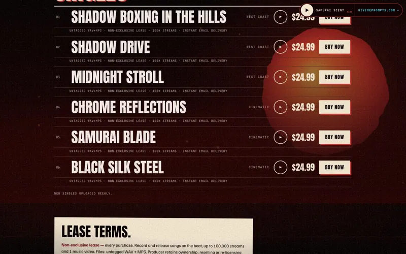 Samurai BLAQUE: Checkout and delivery
